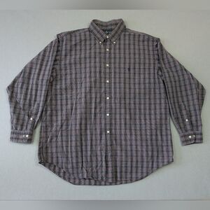 Polo Ralph Lauren Yarmouth Green Tartan Plaid Shirt Men’s Size 17.5 34/35